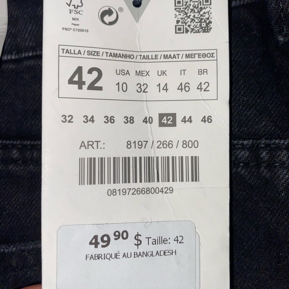 Zara black mom fit jeans - Picture 5 of 6